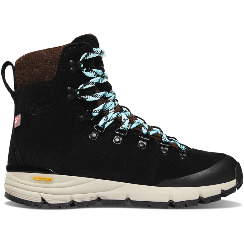 Black Danner Arctic 600 Side-Zip Women's Hiking Boots | SYLD72594