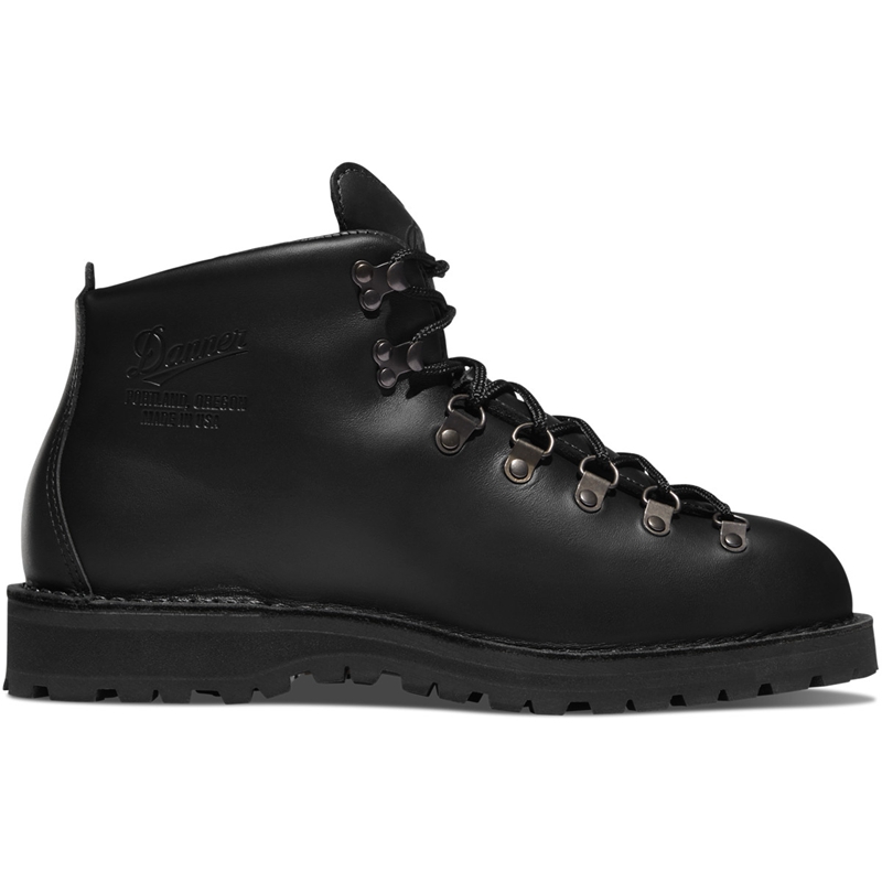 Black Danner Mountain Light Men's Hiking Boots | QYIV34971