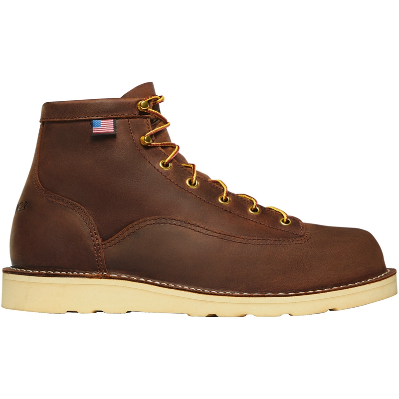 Brown Danner Bull Run Men's Work Boots | AMEB65079