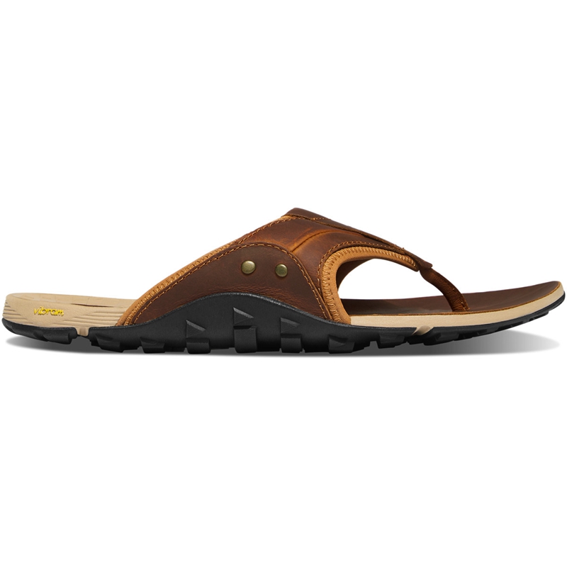 Brown Danner Lost Coast Men's Sandals | UHPN34027