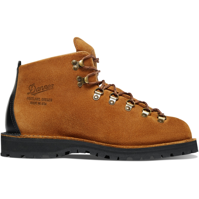 Brown Danner Mountain Light Men's Work Boots | IYSX75186