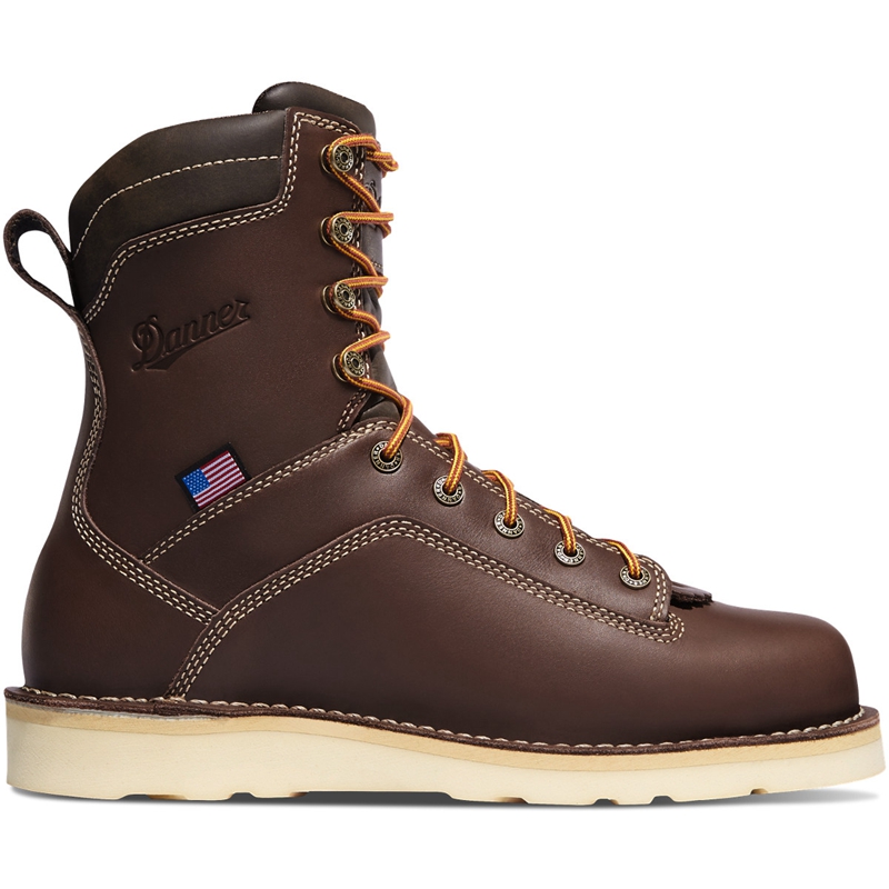 Brown Danner Quarry USA Men's Work Boots | ERSZ60452