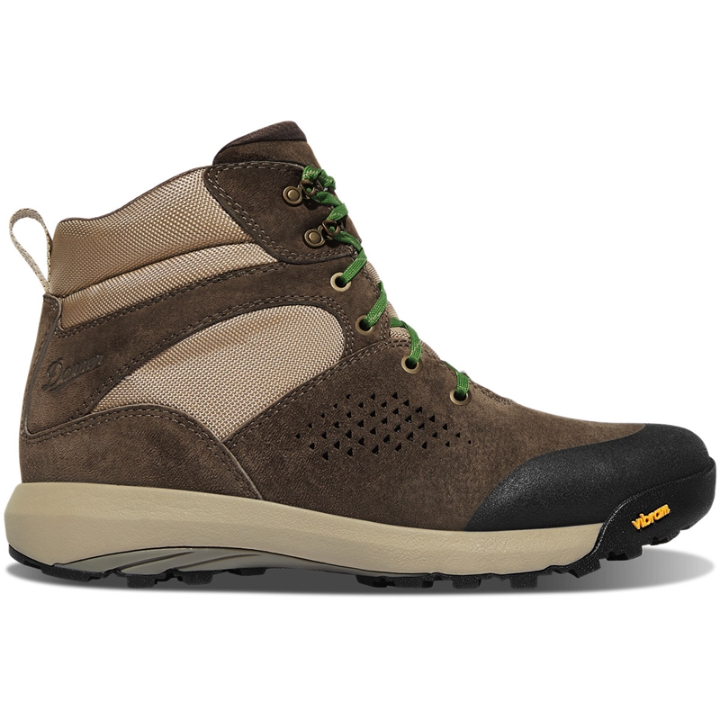 Brown / Green Danner Inquire Mid Women's Hiking Boots | MUFC49635