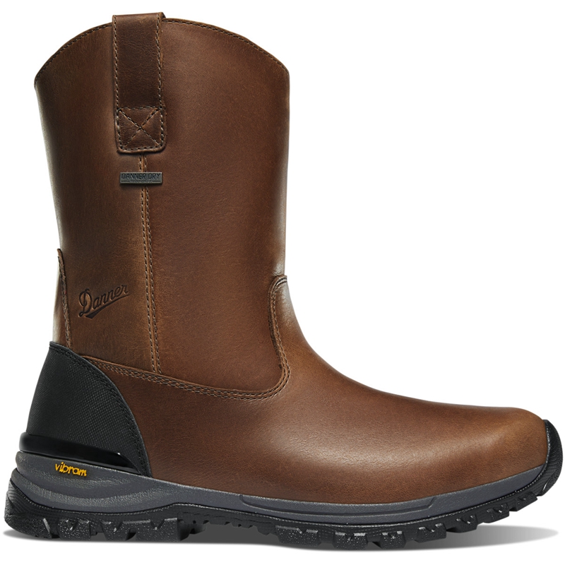 Dark Brown Danner Stronghold Wellington Men's Work Boots | RGXH90716