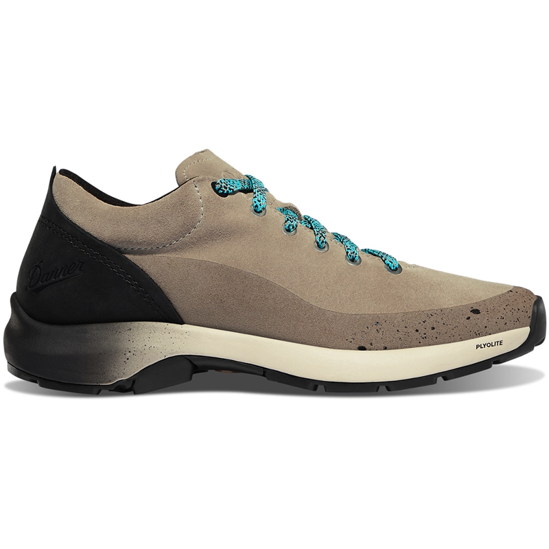 Grey Danner Caprine Low Suede Women's Work Shoes | QIGP45618