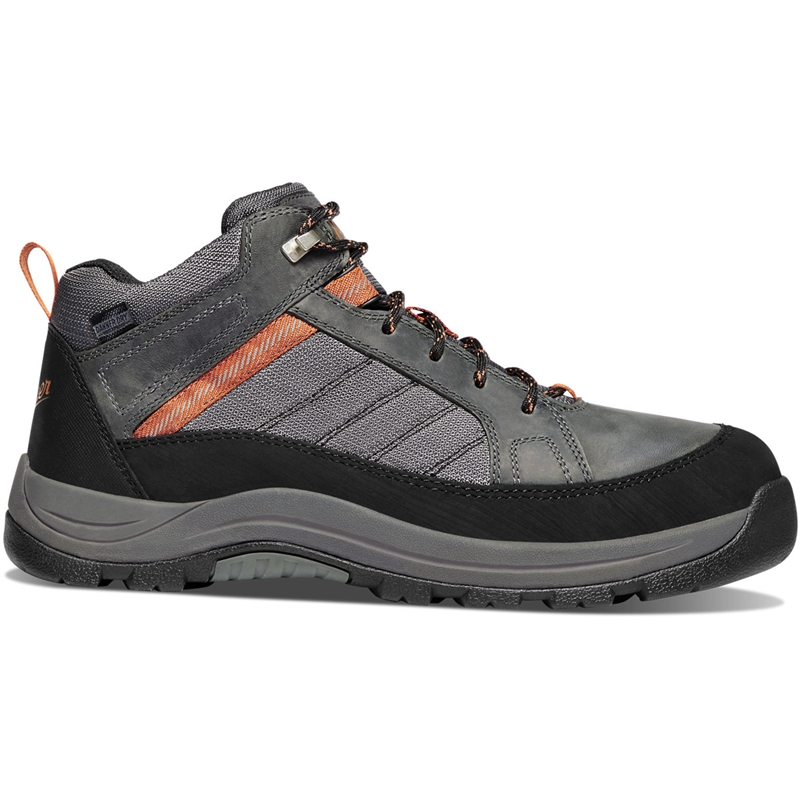 Grey Danner Riverside Men's Work Boots | FYZN43201