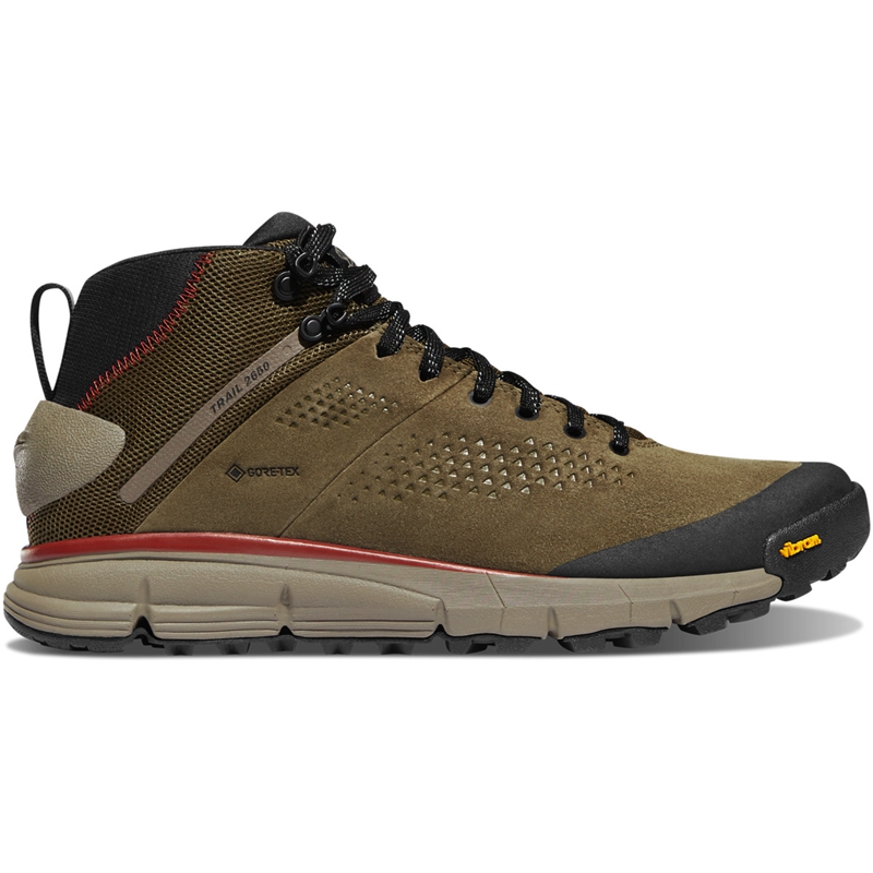 Olive Danner Trail 2650 GTX Mid Men's Hunting Boots | DPOS53482