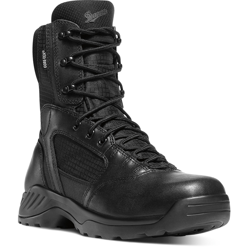 Black Danner Kinetic Men's Tactical Boots | HIND01645