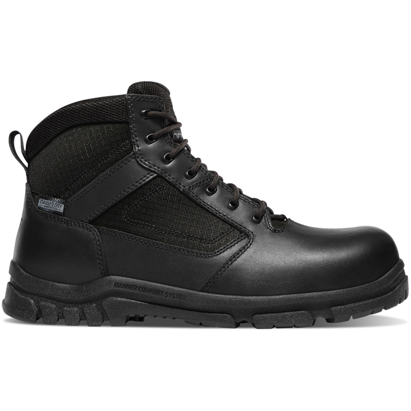 Black Danner Lookout Men\'s Tactical Boots | MOER59632