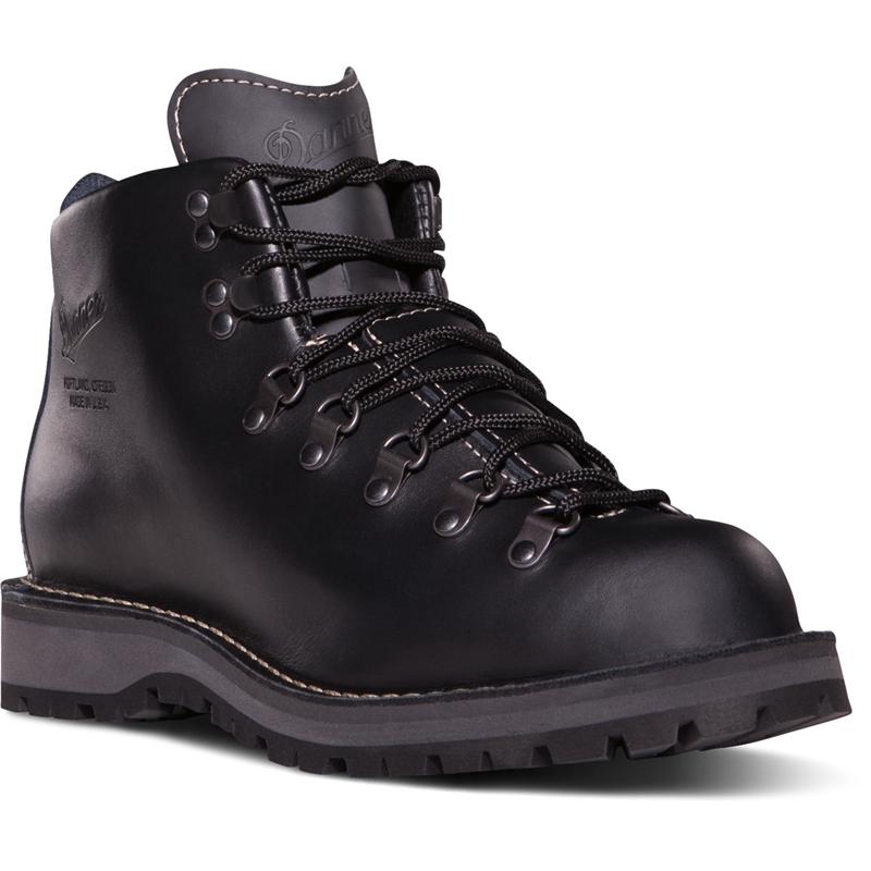 Black Danner Mountain Light II Men's Hiking Boots | STML01798