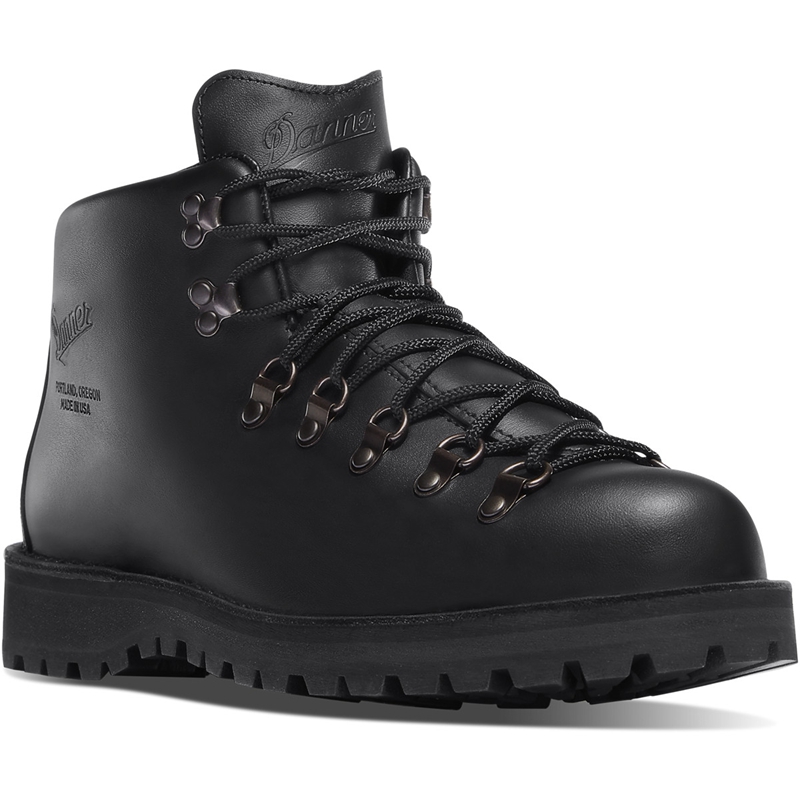 Black Danner Mountain Light Men's Hiking Boots | QYIV34971