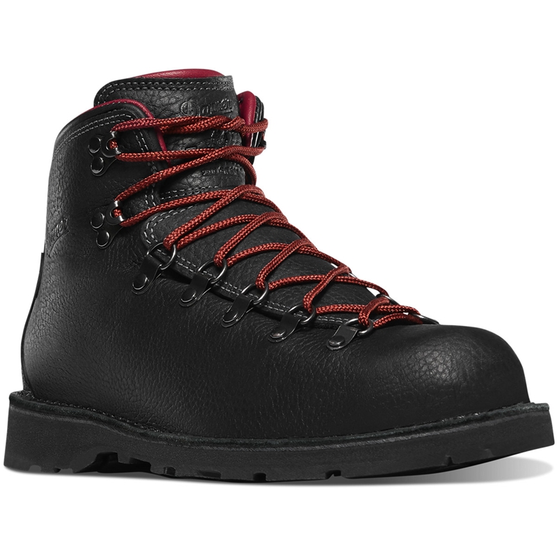 Black Danner Mountain Pass Men's Hiking Boots | AILB59643