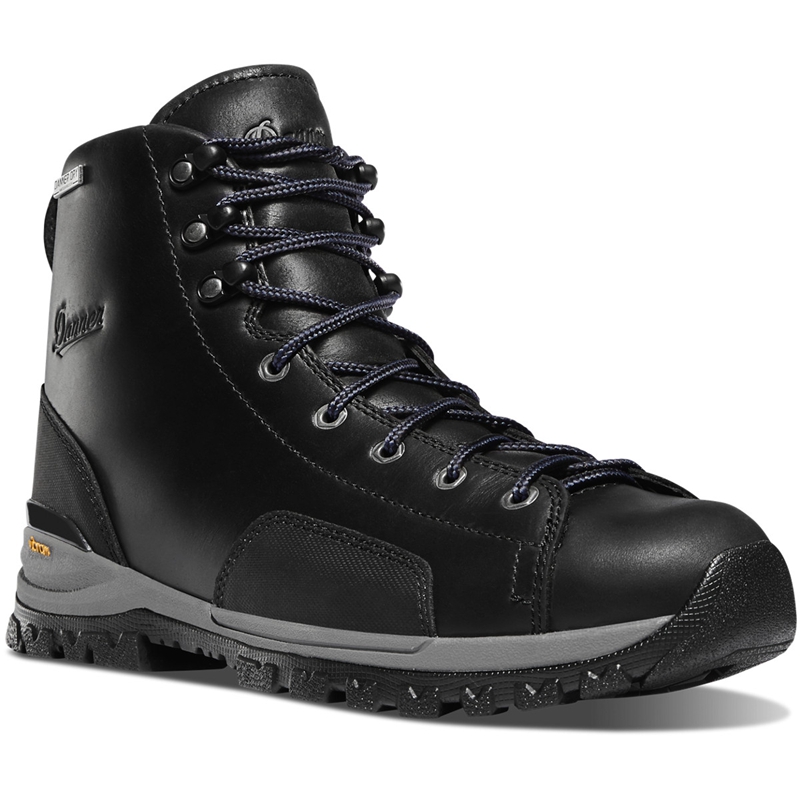 Black Danner Stronghold Men's Work Boots | ATNZ18546