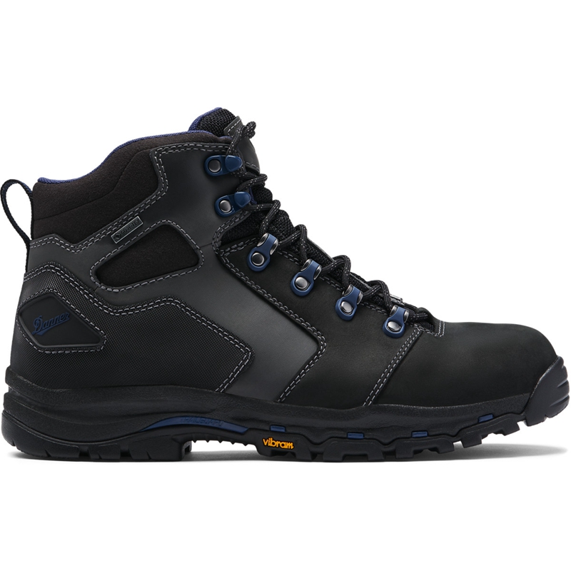 Black Danner Vicious Men\'s Work Boots | XUMS89350