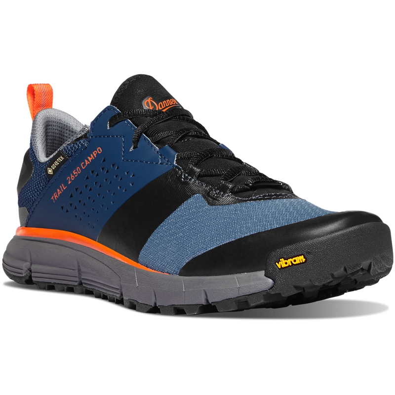 Blue / Orange Danner Trail 2650 Campo GTX Men's Hiking Boots | RXGJ98142