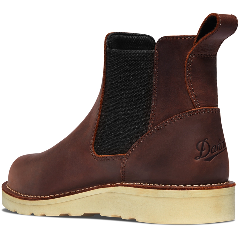 Brown Danner Bull Run Men's Chelsea Boots | WOYR16370