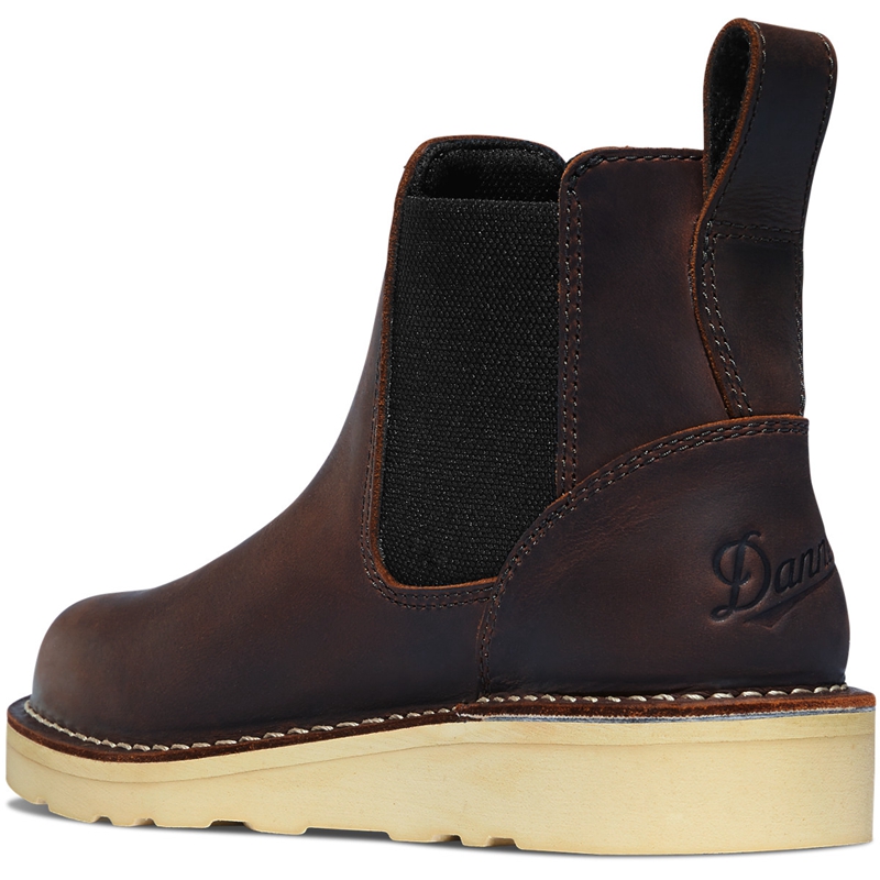 Brown Danner Bull Run Women's Chelsea Boots | CSTU09318