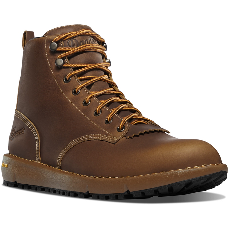 Brown Danner Logger 917 Men's Hiking Boots | CHTG25931