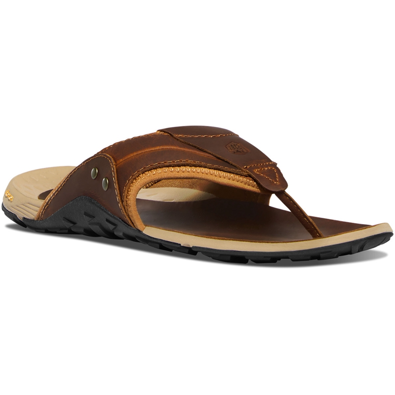 Brown Danner Lost Coast Men's Sandals | UHPN34027