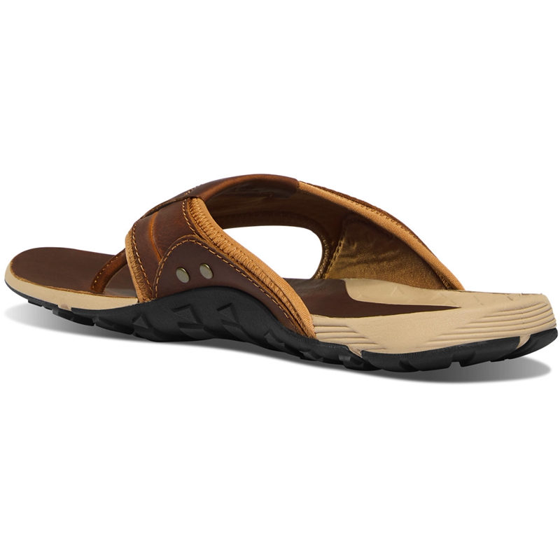 Brown Danner Lost Coast Men's Sandals | UHPN34027