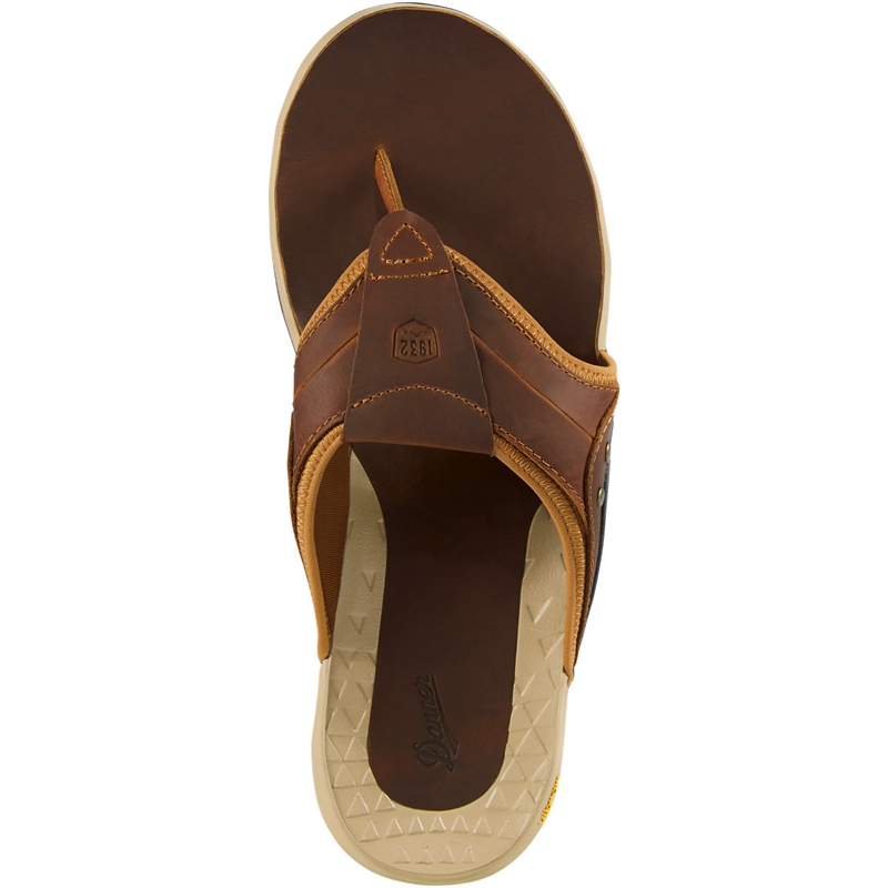 Brown Danner Lost Coast Men's Sandals | UHPN34027