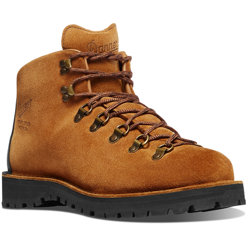 Brown Danner Mountain Light Men's Hiking Boots | HXNC36450