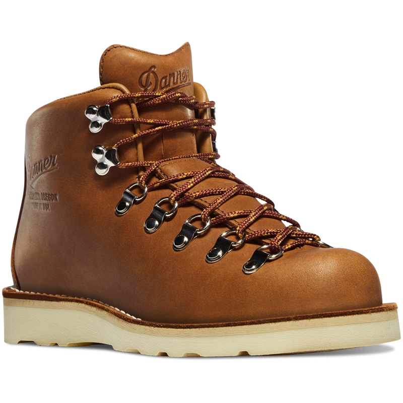 Brown Danner Mountain Light Women's Combat Boots | ELWZ17642