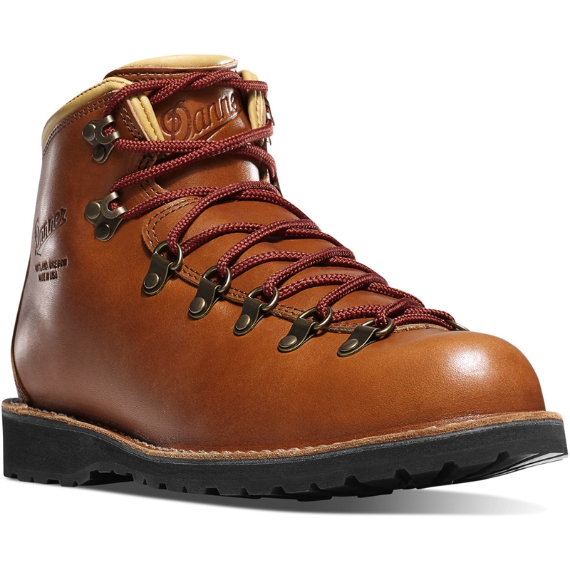 Brown Danner Mountain Pass Men's Hiking Boots | PLKI65391