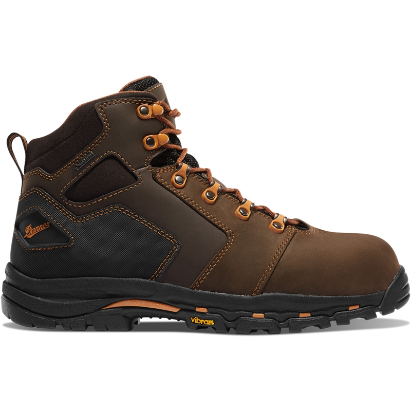 Brown Danner Vicious Men\'s Work Boots | QDNP06837