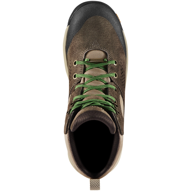 Brown / Green Danner Inquire Mid Women's Combat Boots | EISH09852