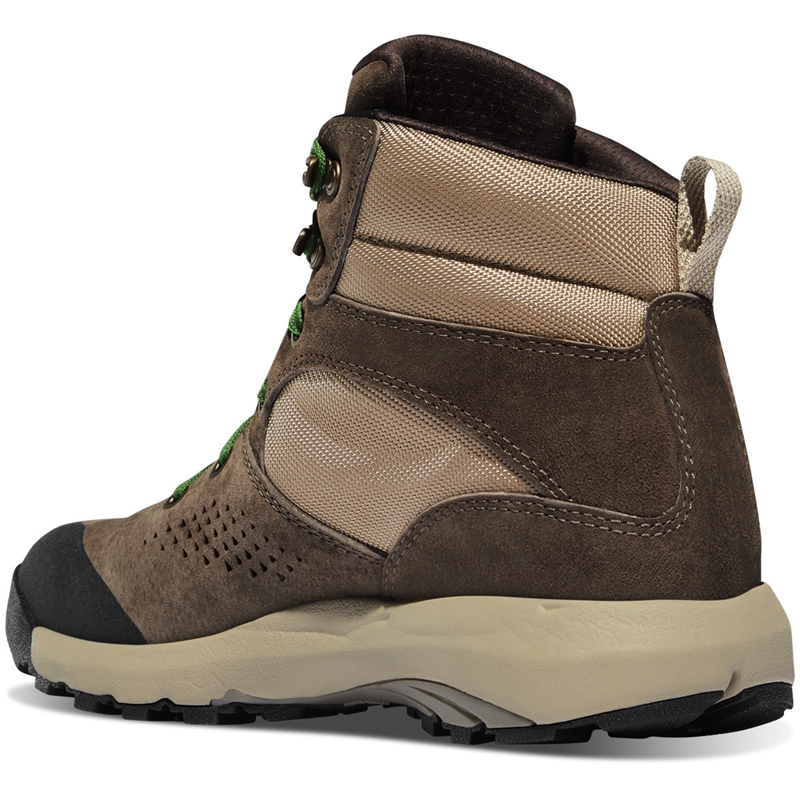 Brown / Green Danner Inquire Mid Women's Hiking Boots | MUFC49635