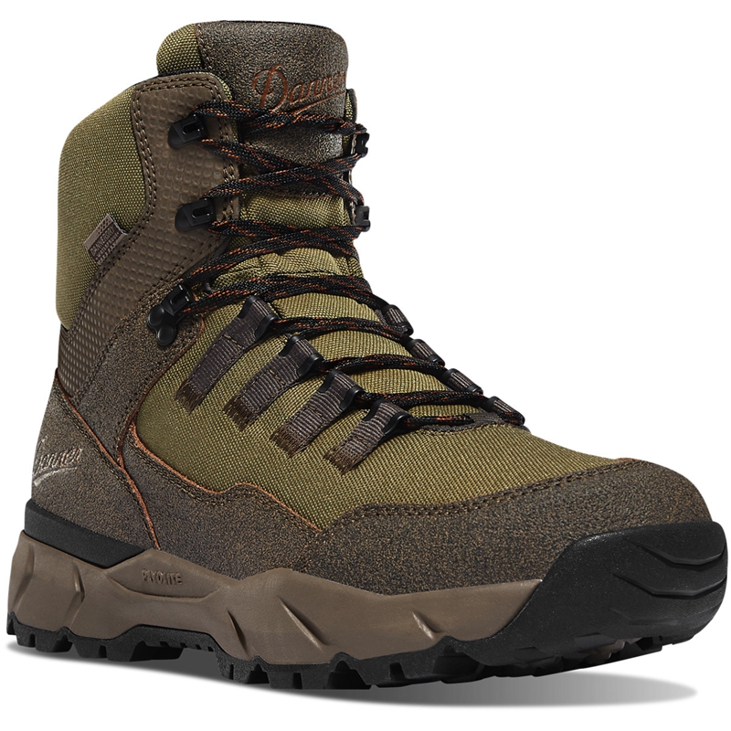 Brown / Olive Danner Vital Trail Men's Hiking Boots | OMRD83761