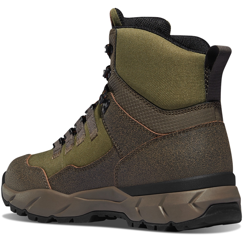 Brown / Olive Danner Vital Trail Men's Hiking Boots | OMRD83761