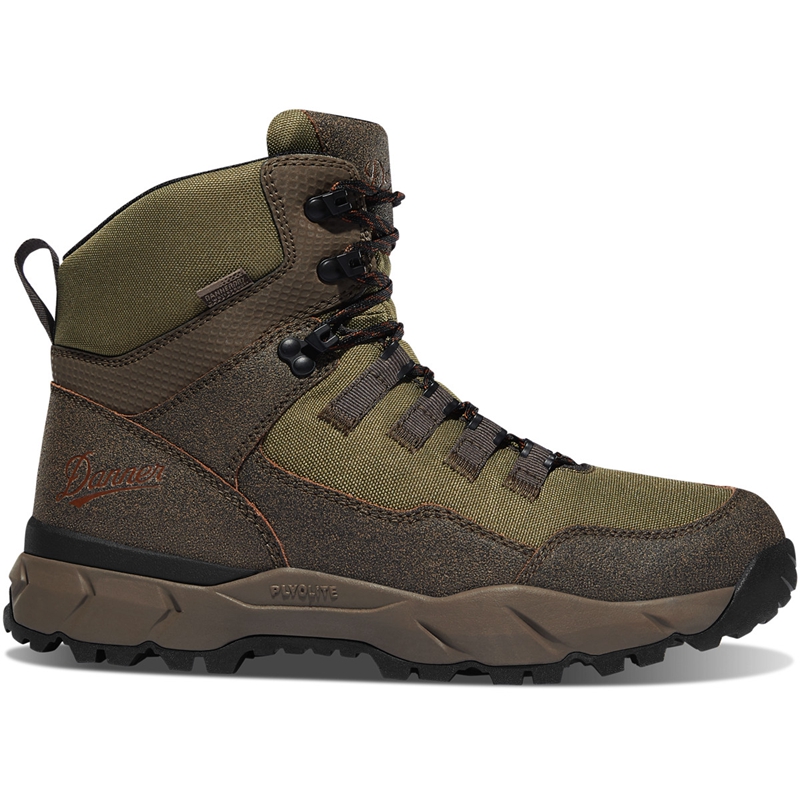 Brown / Olive Danner Vital Trail Men\'s Hiking Boots | OMRD83761