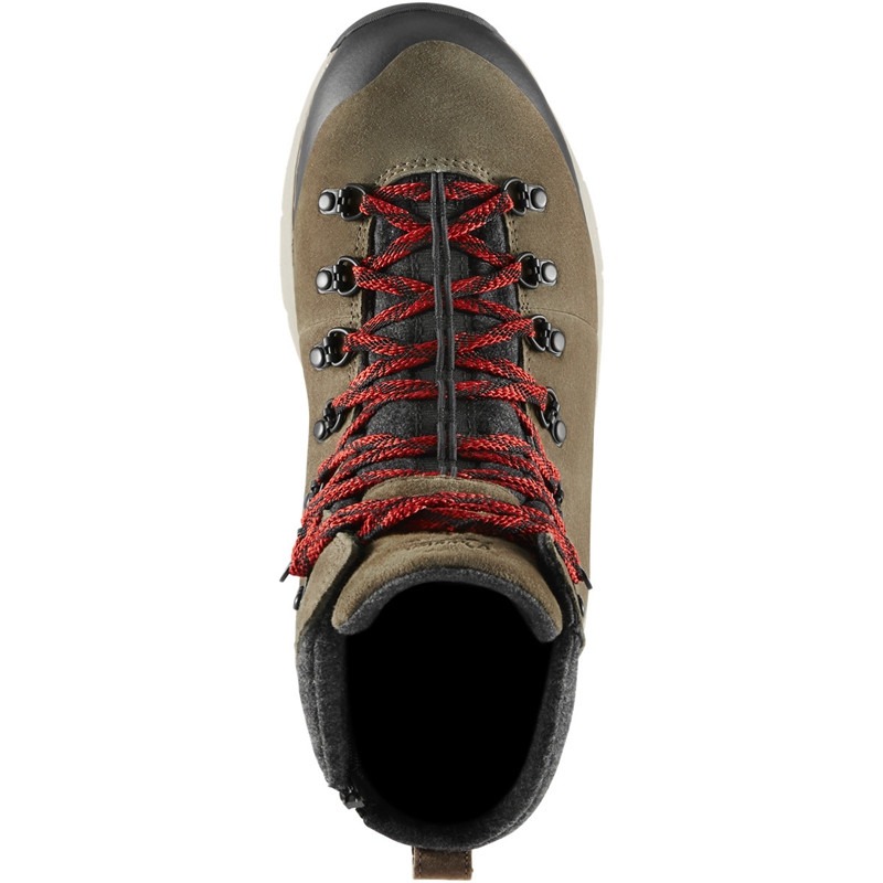 Brown / Red Danner Arctic 600 Side-Zip Men's Hiking Boots | UXMI01734