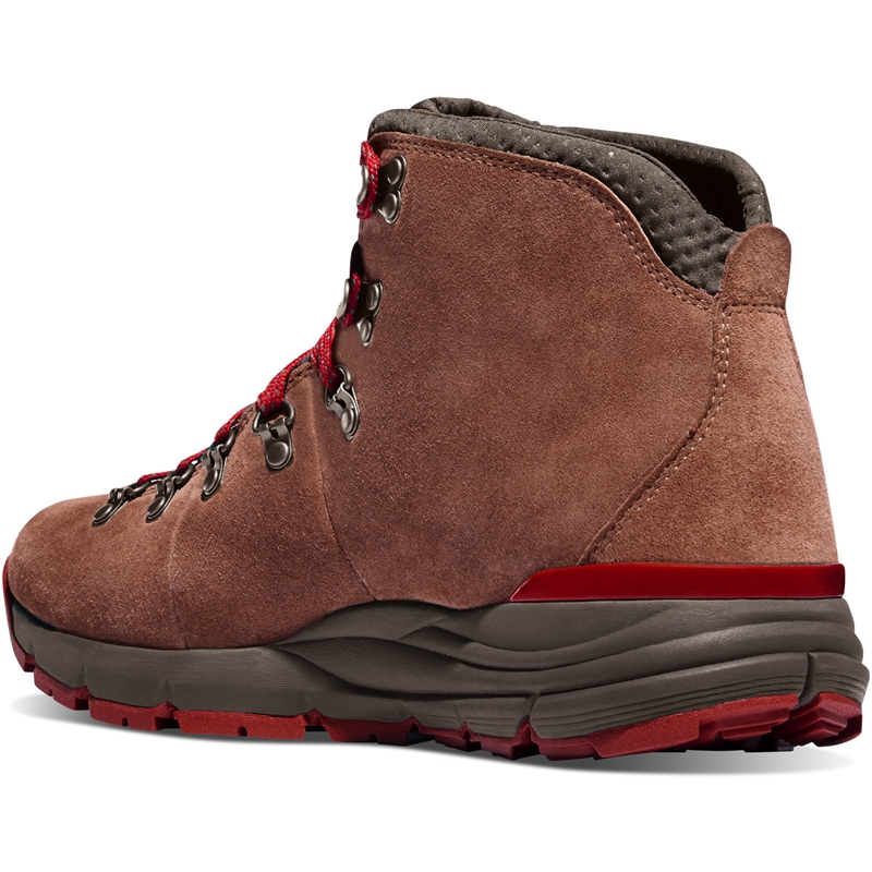 Brown / Red Danner Mountain 600 Men's Hiking Boots | IJHT23147