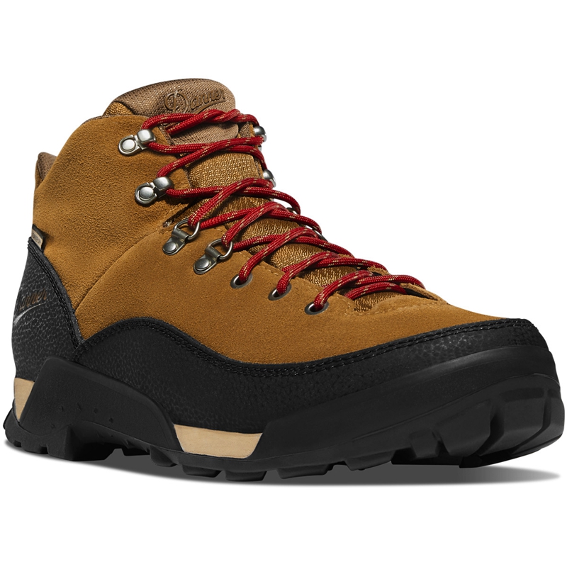 Brown / Red Danner Panorama Men's Hiking Boots | BVDX23679