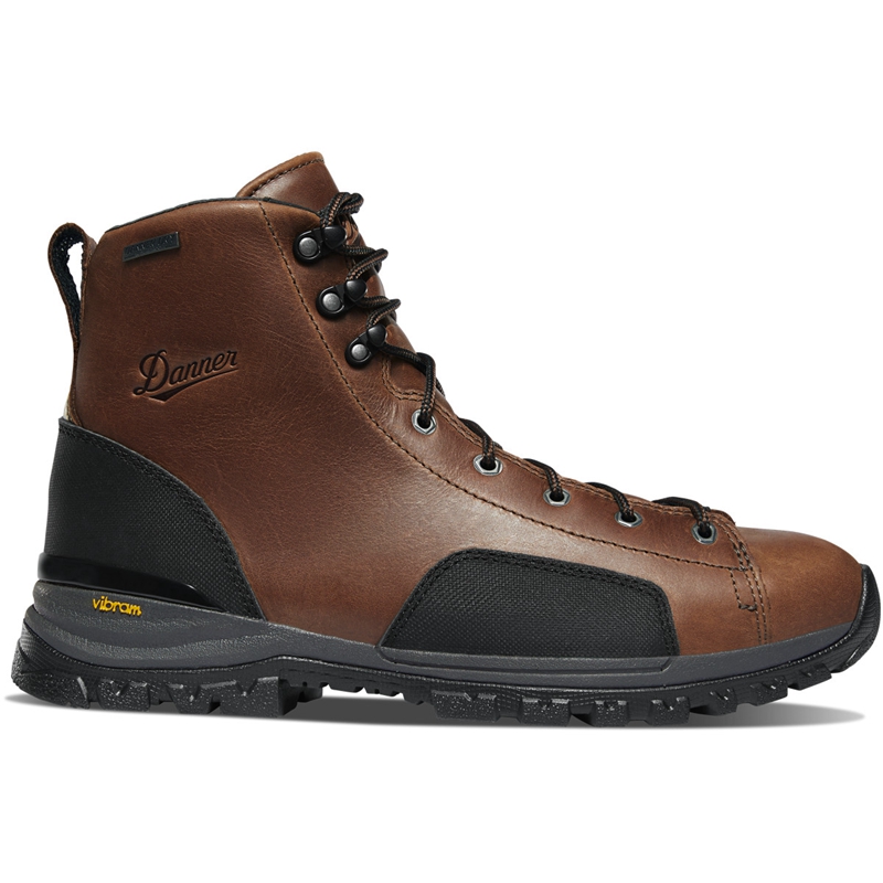 Dark Brown Danner Stronghold Men\'s Work Boots | EDRK89715