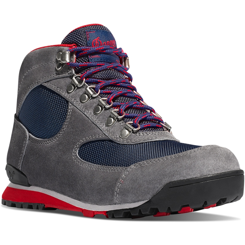 Grey / Blue Danner Jag Women's Hiking Shoes | BZWC54637