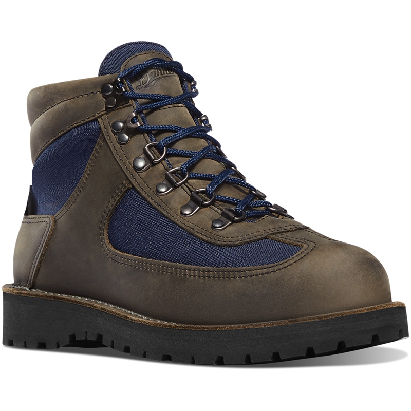 Grey Danner Feather Light Men's Hiking Boots | EIRL20917