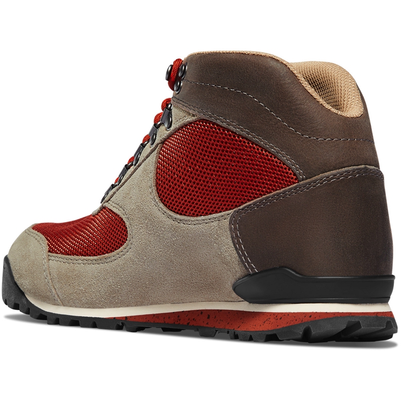 Grey / Red Danner Jag Dry Weather Women's Combat Boots | IRQC57921