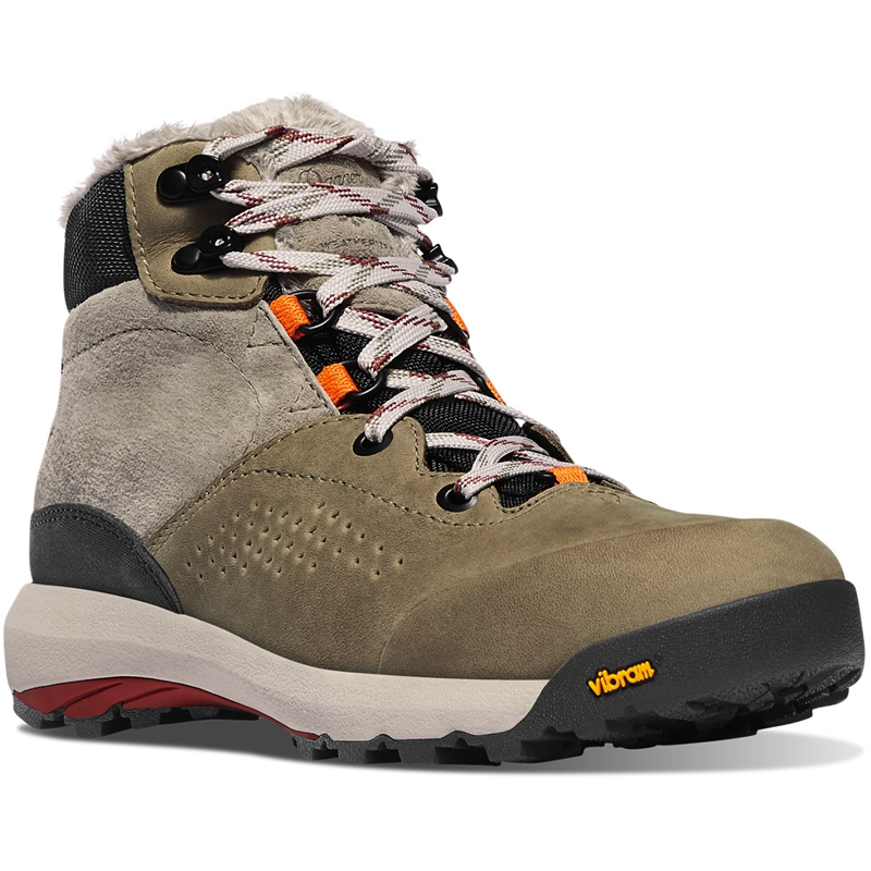 Light Olive Danner Inquire Mid Insulated Women's Hiking Boots | OTBR92513